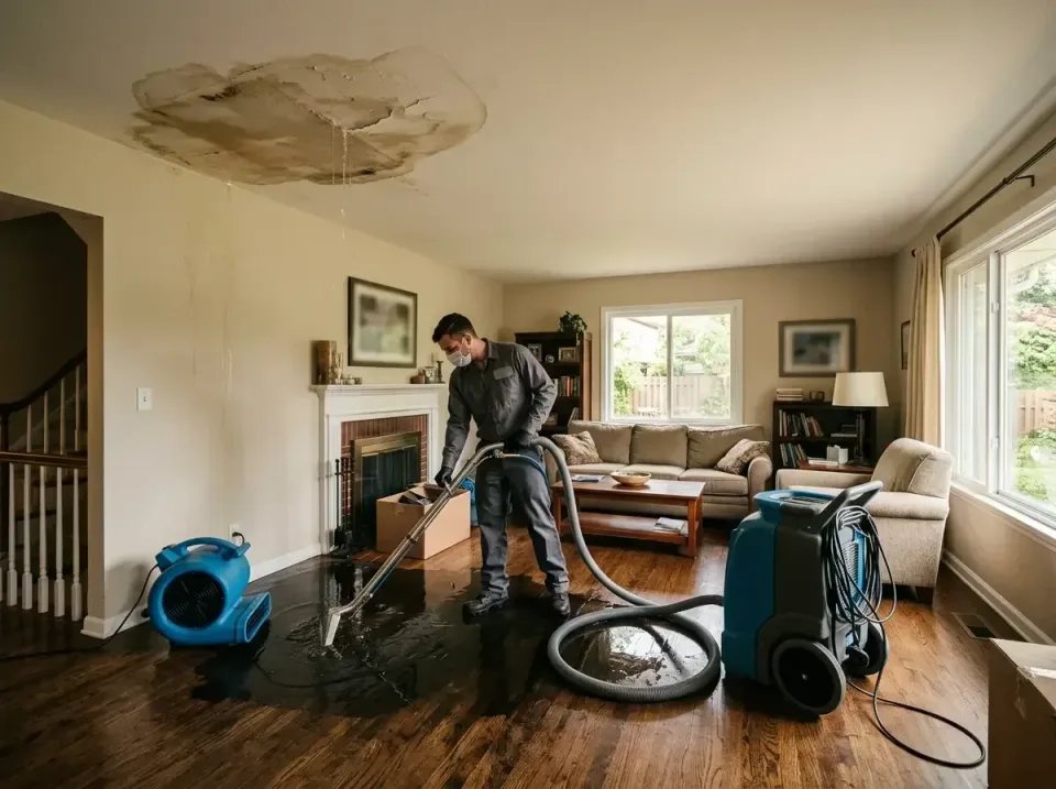 attic-pipe-burst-ceiling-drip-008 — frequently asked questions, Water Damage Restoration & Carpet Care in Dunn Loring, VA